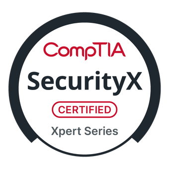 CompTIA SecurityX (or CompTIA CASP+) badge